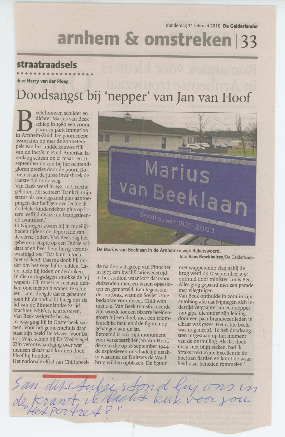 De Gelderlander 11 feb 2010 (artikel)